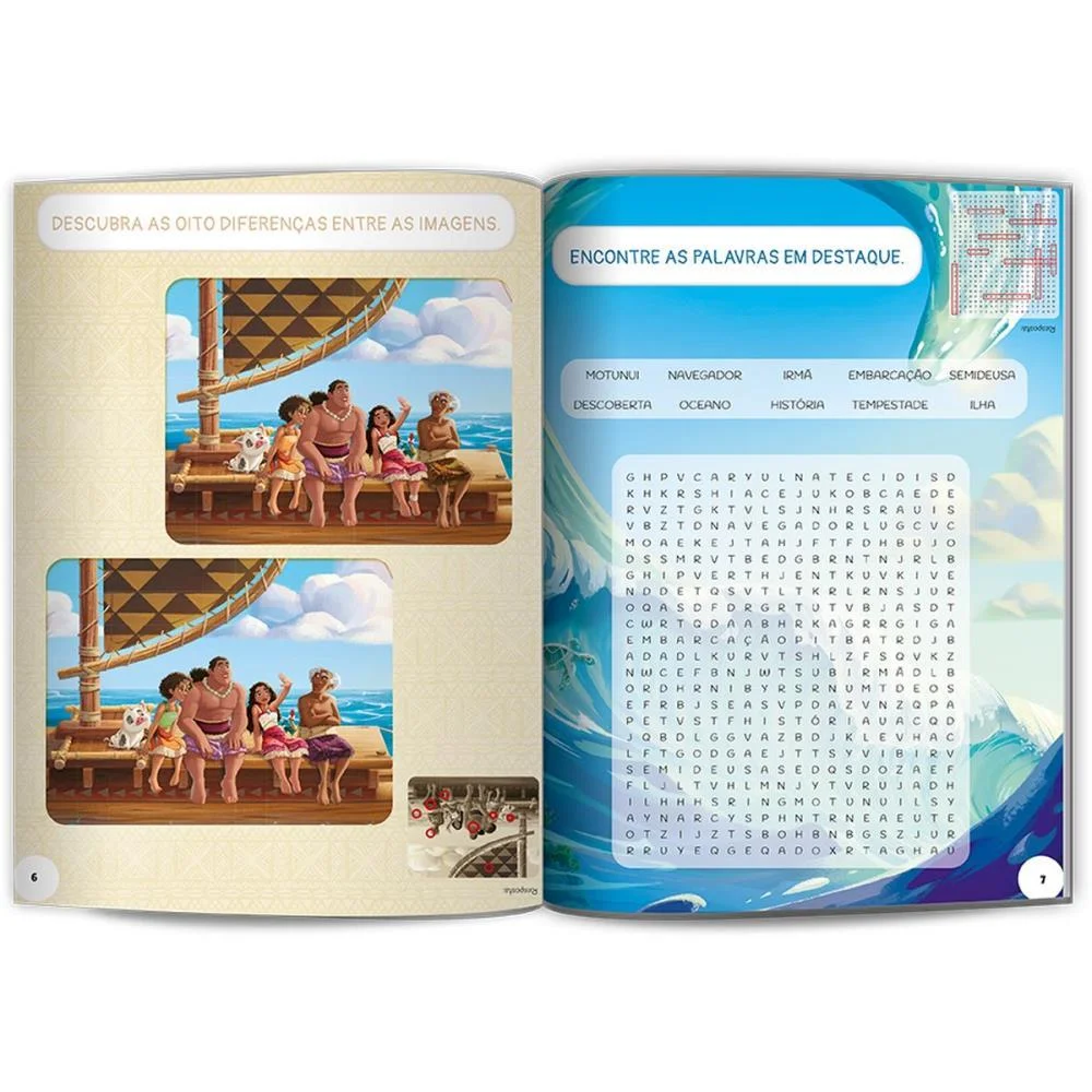 LIVRO COM ADESIVOS MOANA 2 40PGS C/500 ADESIVOS CULTURAMA (UNIDADE) - imagem 5