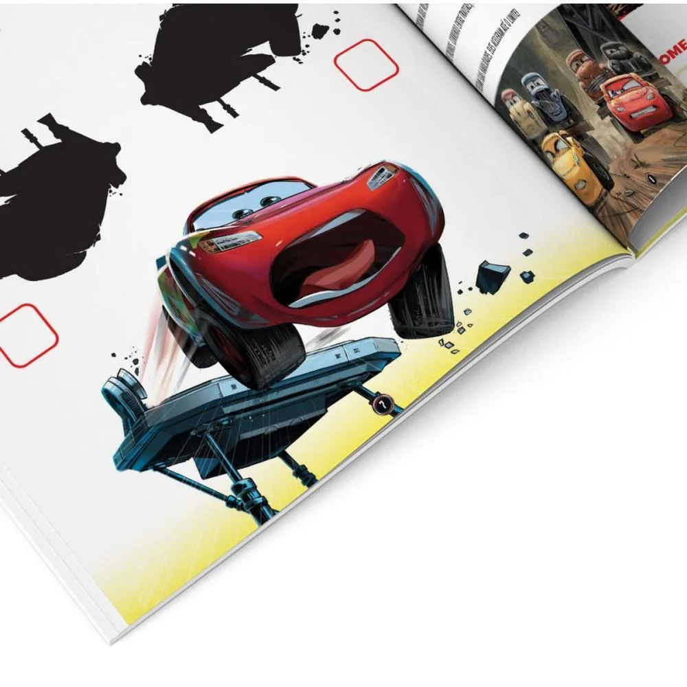 LIVRO COM ADESIVOS COMPLETANDO A CENA CARROS BICHO ESPERTO (UNIDADE) - imagem 6