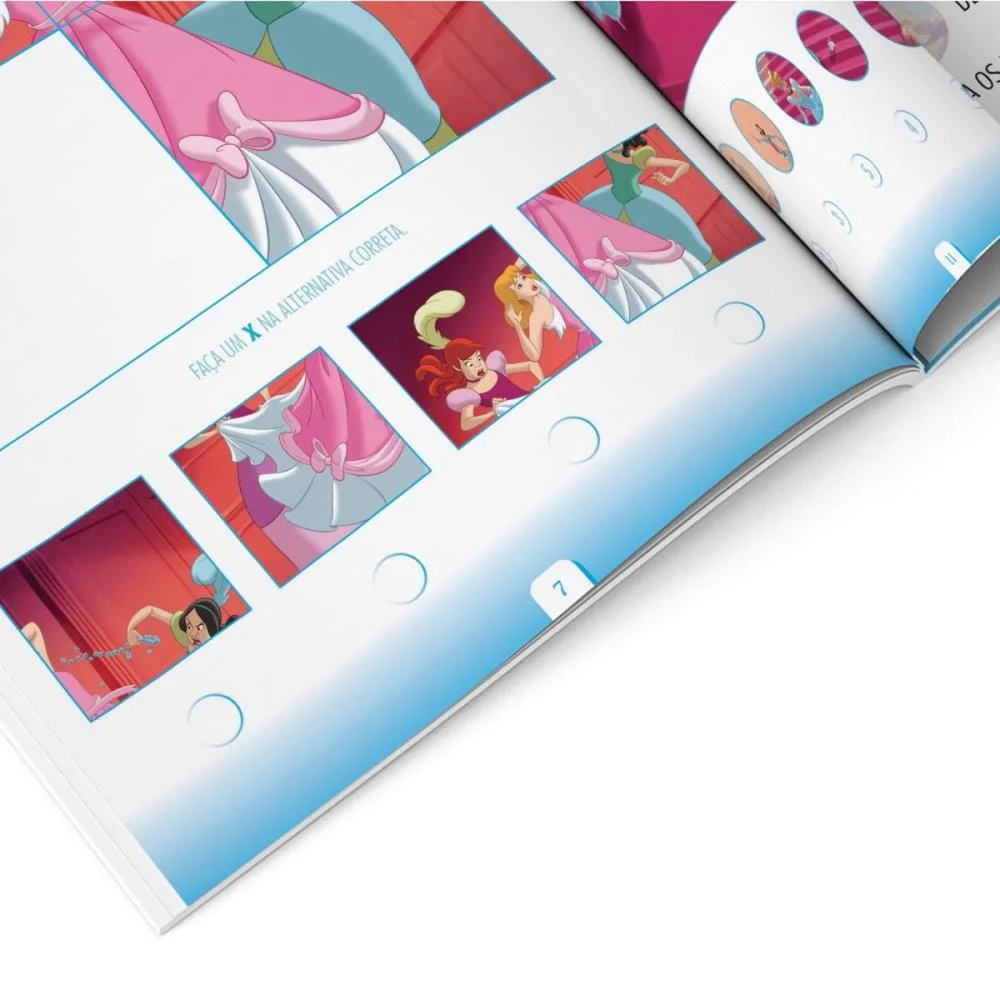LIVRO COM ADESIVOS COMPLETANDO A CENA CINDERELA BICHO ESPERTO (UNIDADE) - imagem 6