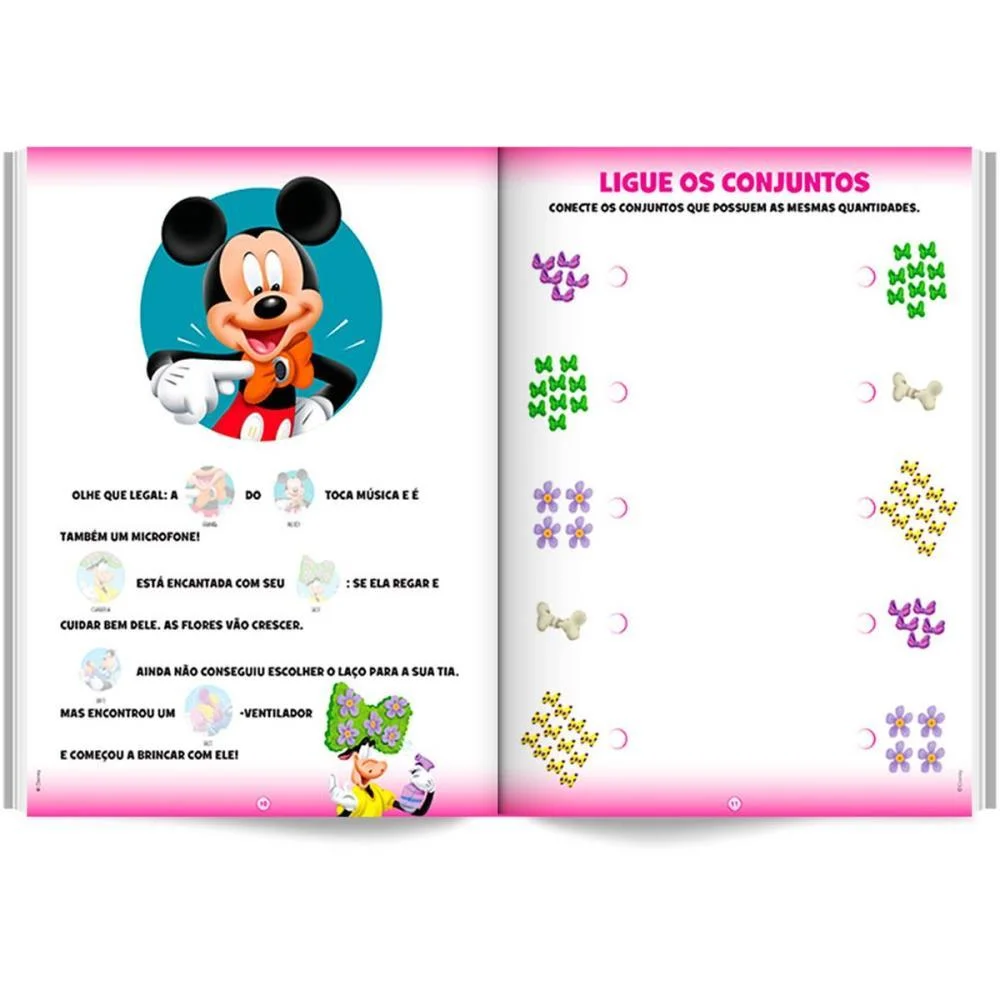 LIVRO COM ADESIVOS COMPLETANDO A CENA MINNIE BICHO ESPERTO (UNIDADE) - imagem 5