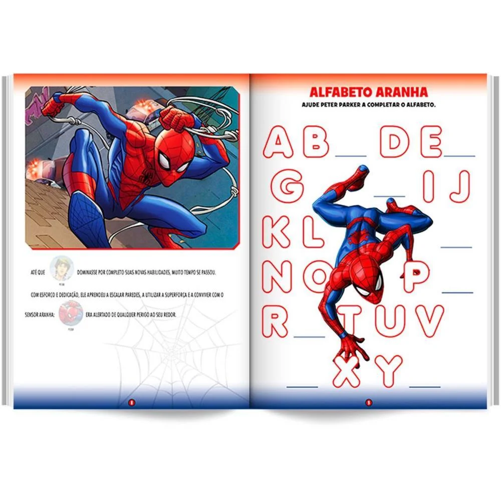 LIVRO COM ADESIVOS COMPLETANDO A CENA SPIDERMAN BICHO ESPERTO (UNIDADE) - imagem 5
