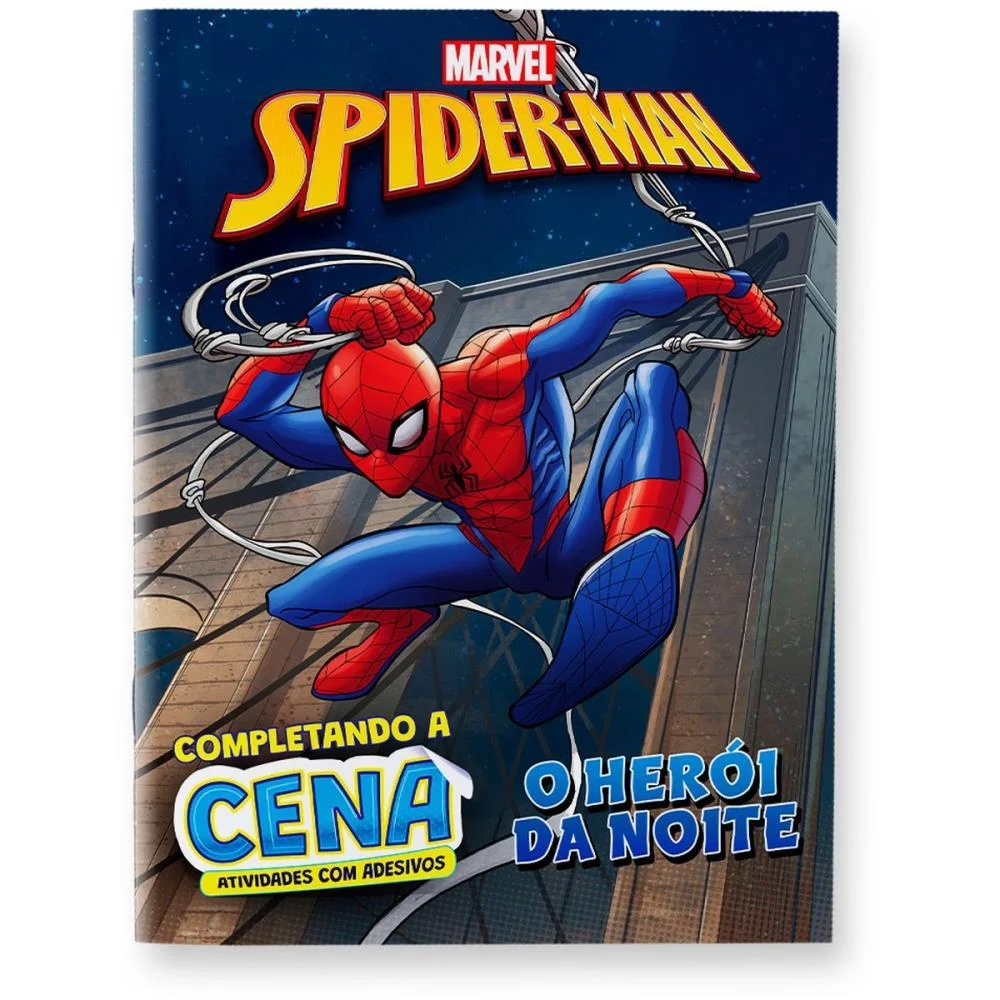 LIVRO COM ADESIVOS COMPLETANDO A CENA SPIDERMAN BICHO ESPERTO (UNIDADE) - imagem 8