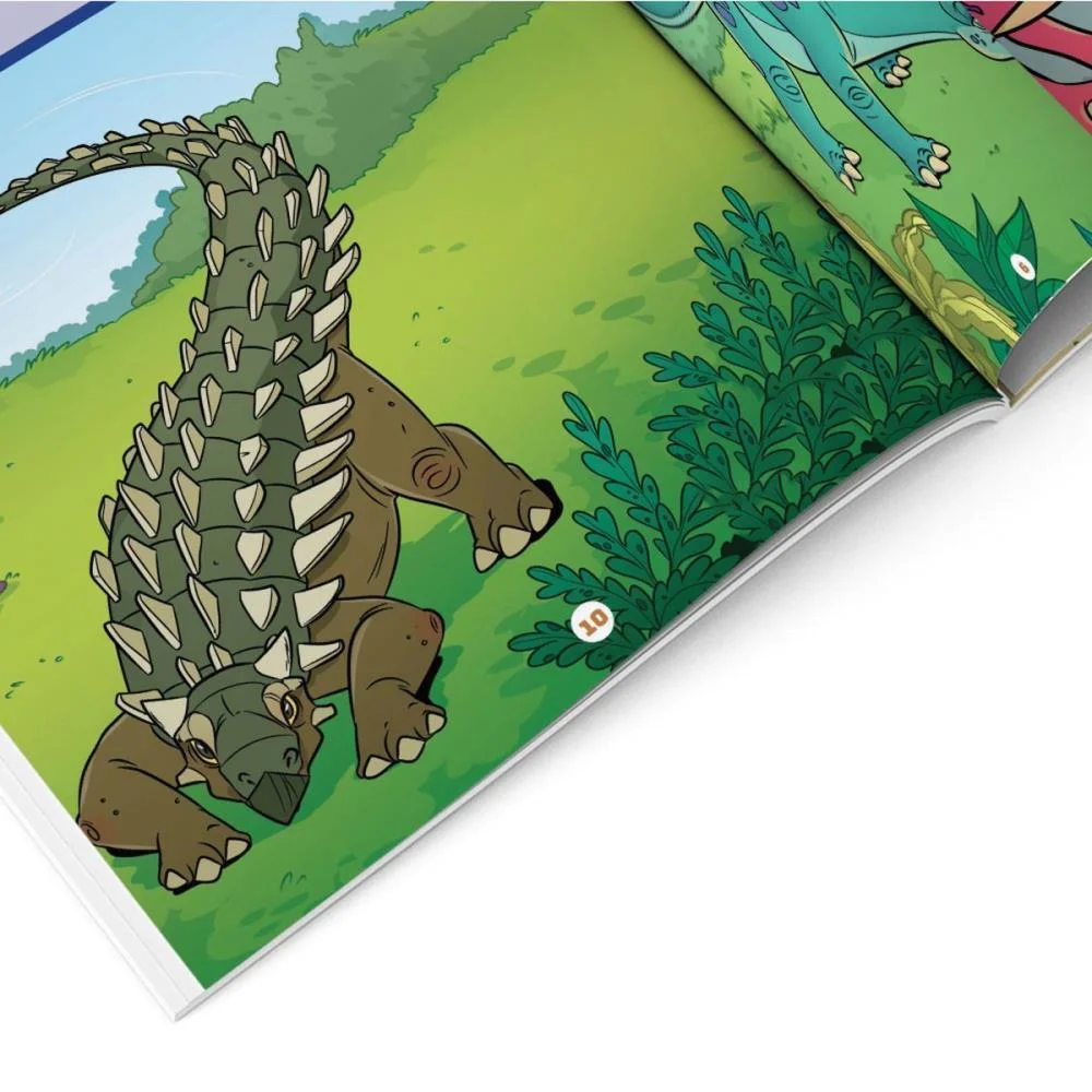 LIVRO COM ADESIVOS COMPLETANDO A CENA DINOSSAUROS BICHO ESPERTO (UNIDADE) - imagem 6