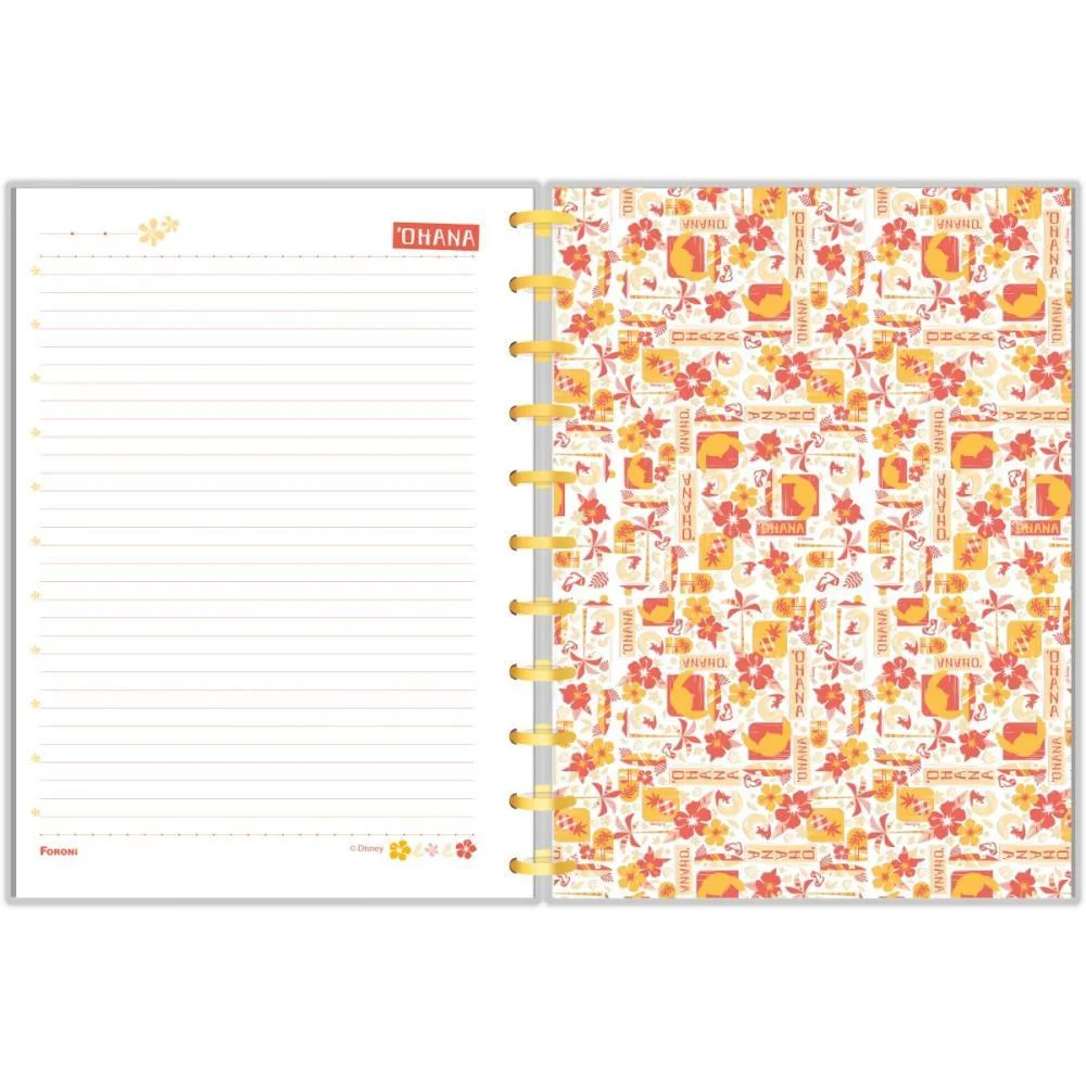 CADERNO 10X1 CAPA DURA STITCH MOVIE DISCO 160F FORONI (UNIDADE) - imagem 7