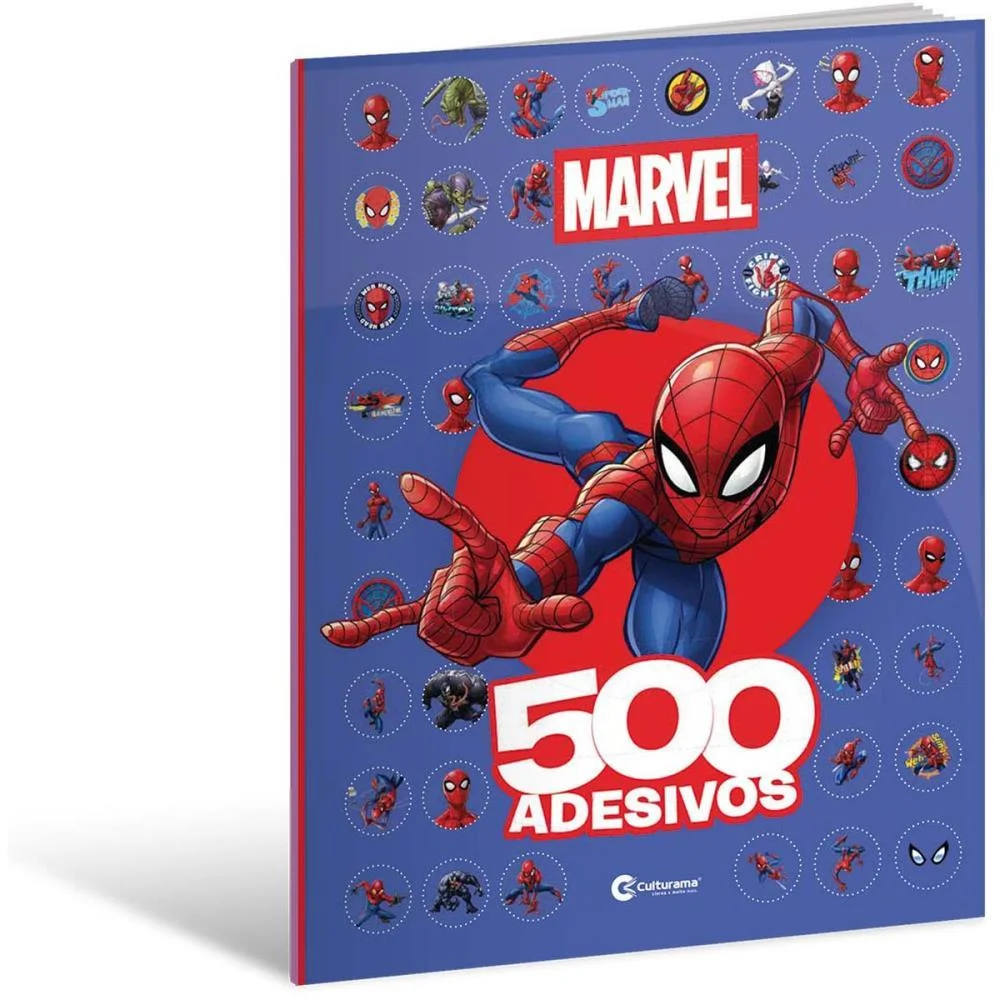 LIVRO COM ADESIVOS HOMEM ARANHA 40P C/500ADESIVOS CULTURAMA (UNIDADE) - imagem 3