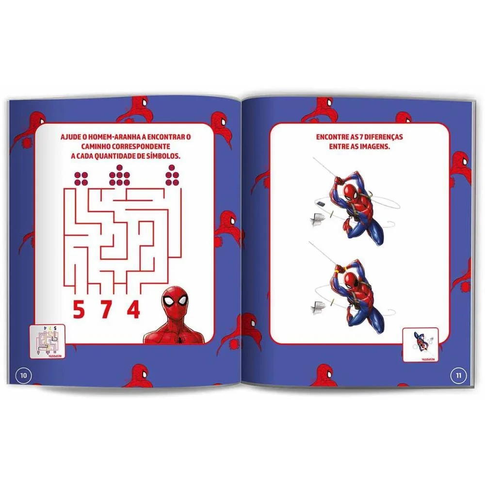 LIVRO COM ADESIVOS HOMEM ARANHA 40P C/500ADESIVOS CULTURAMA (UNIDADE) - imagem 5