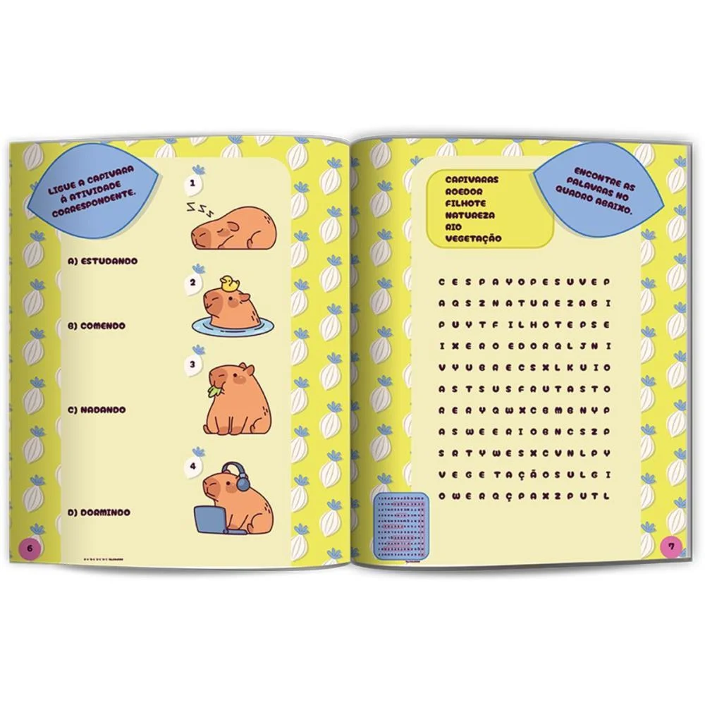 LIVRO COM ADESIVOS CAPIVARAS 40PAG. C/500 ADESIVO CULTURAMA (UNIDADE) - imagem 3