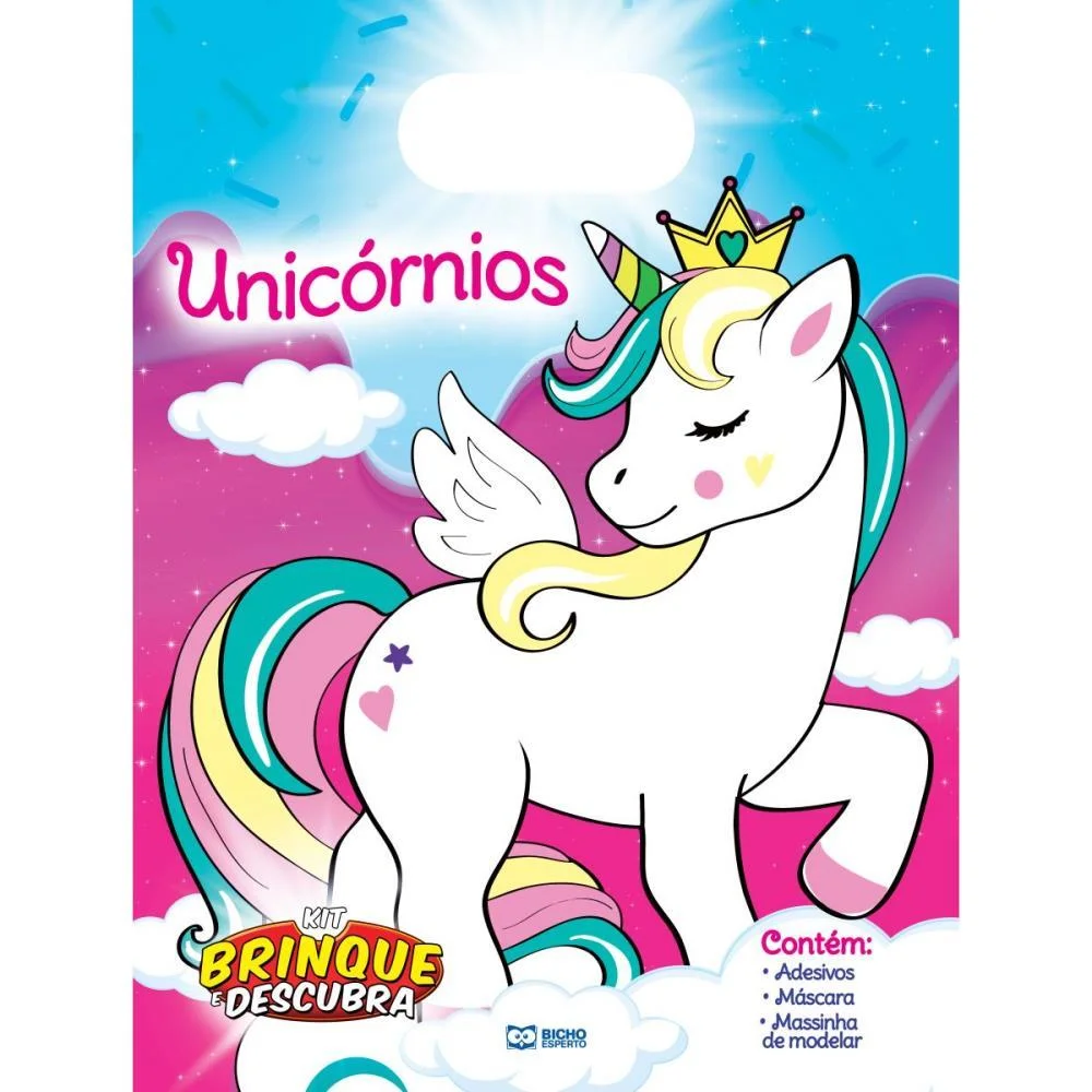 LIVRO COM ADESIVOS BRINQUE E DESCUBRA UNICORNIOS BICHO ESPERTO (UNIDADE) - imagem 2