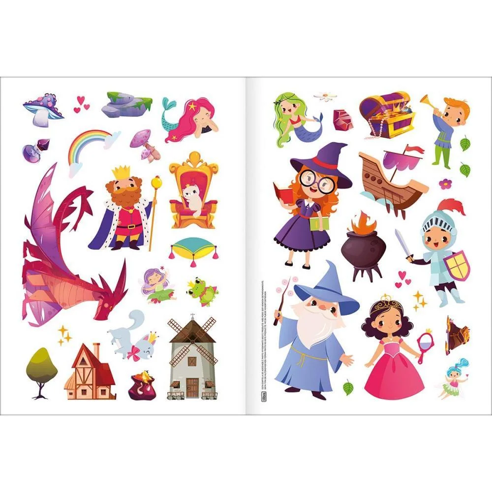 LIVRO COM ADESIVOS CENARIO MAGICO JARDIM 16PGS TILIBRA (PCT.C/10) - imagem 4