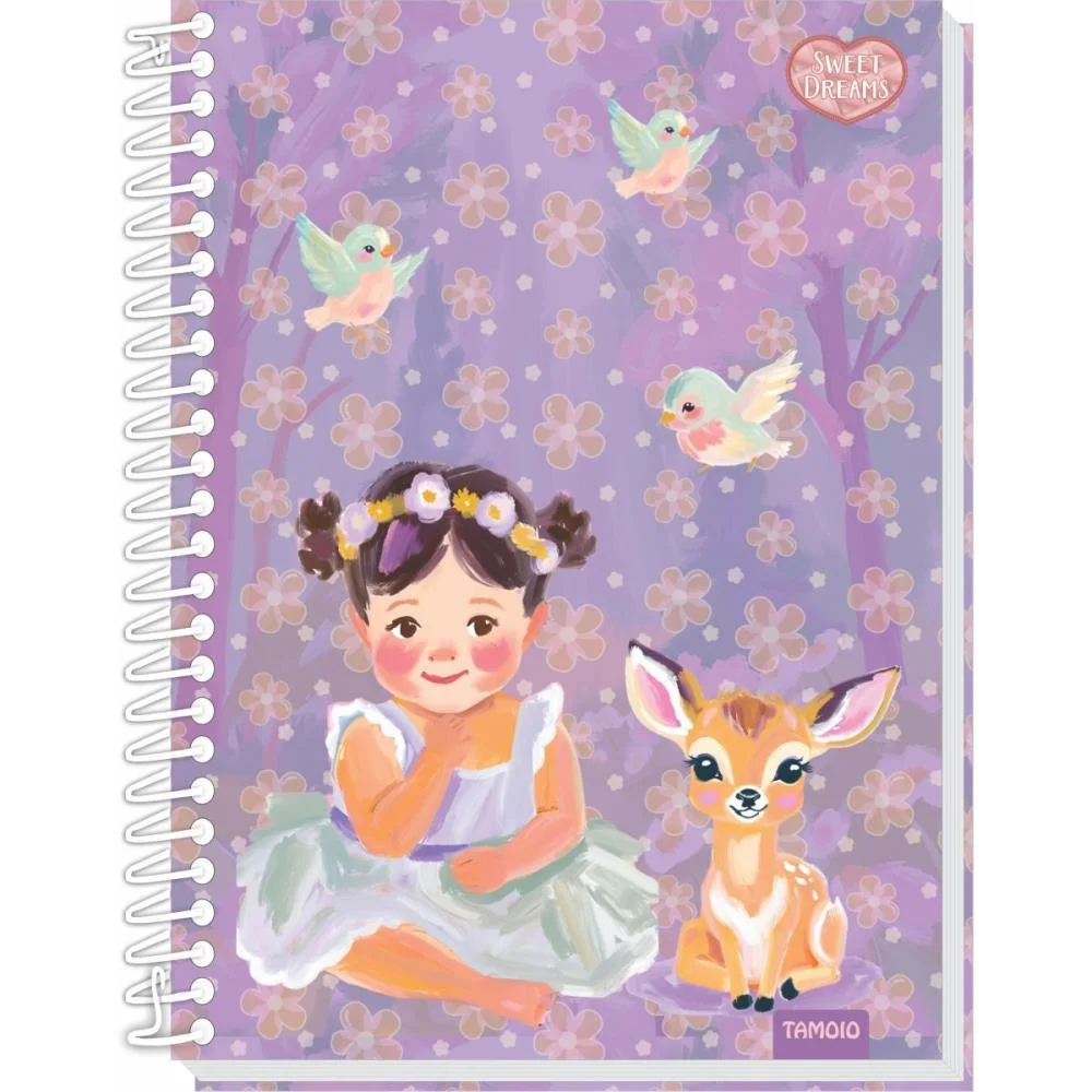 CADERNO 10X1 CAPA DURA SWEET DREAMS 160FLS PAPEL CART TAMOIO (PCT.C/02) - imagem 15