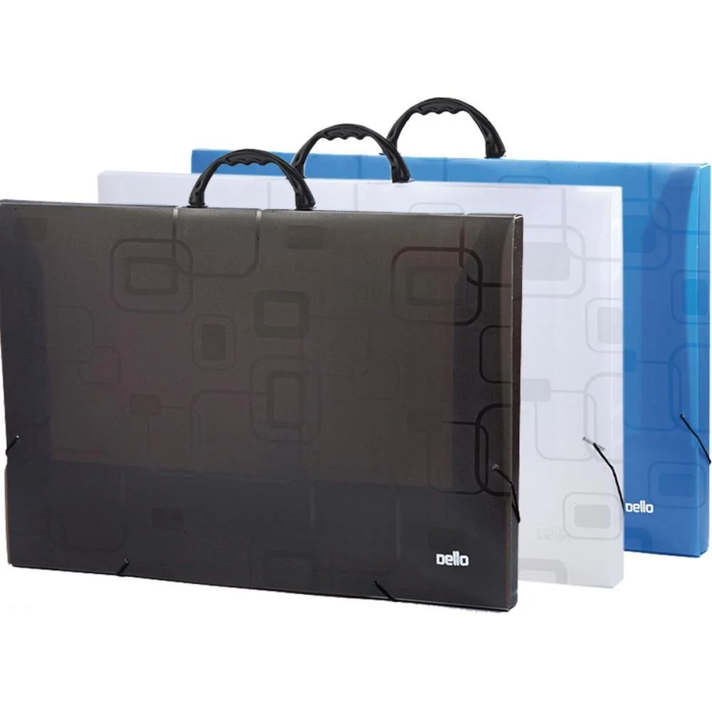 MALETA PLASTICA COM ALCA DELLOFINE A3 FUME DELLO (UNIDADE) - imagem 4