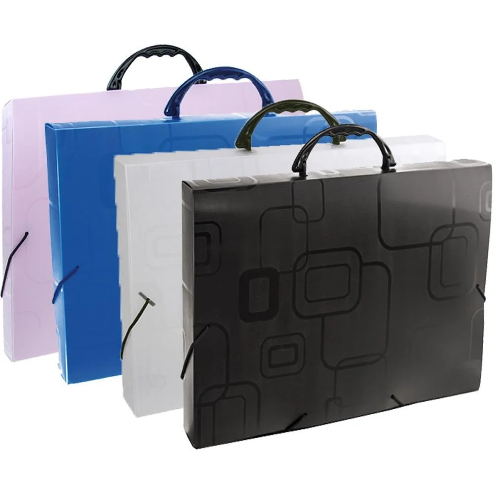 MALETA PLASTICA COM ALCA DELLOFINE OFICIO PRETA DELLO (UNIDADE) - imagem 4