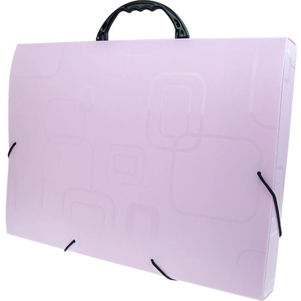 MALETA PLASTICA COM ALCA DELLOFINE OFICIO ROSA DELLO (UNIDADE) - imagem 2