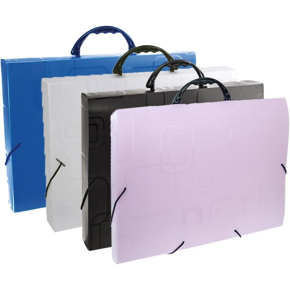 MALETA PLASTICA COM ALCA DELLOFINE OFICIO ROSA DELLO (UNIDADE) - imagem 4