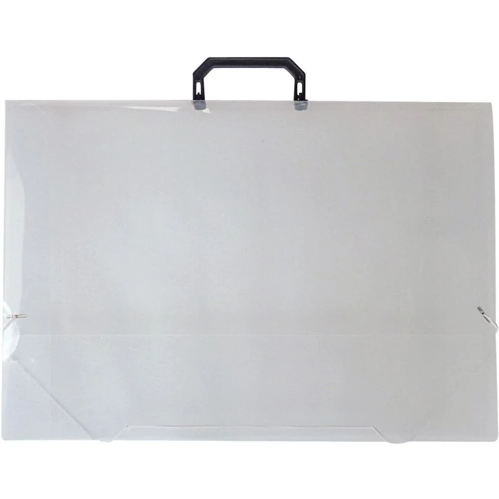 MALETA PLASTICA COM ALCA A3 CRISTAL 23MM ACP (UNIDADE) - imagem 2