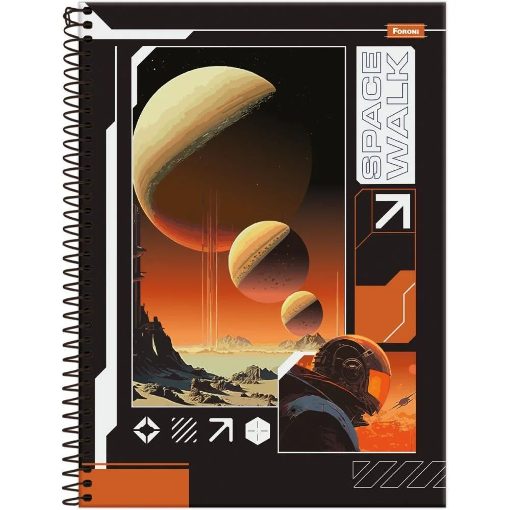 CADERNO 10X1 CAPA DURA SPACEFLY 160F FORONI (PCT.C/04) - imagem 4