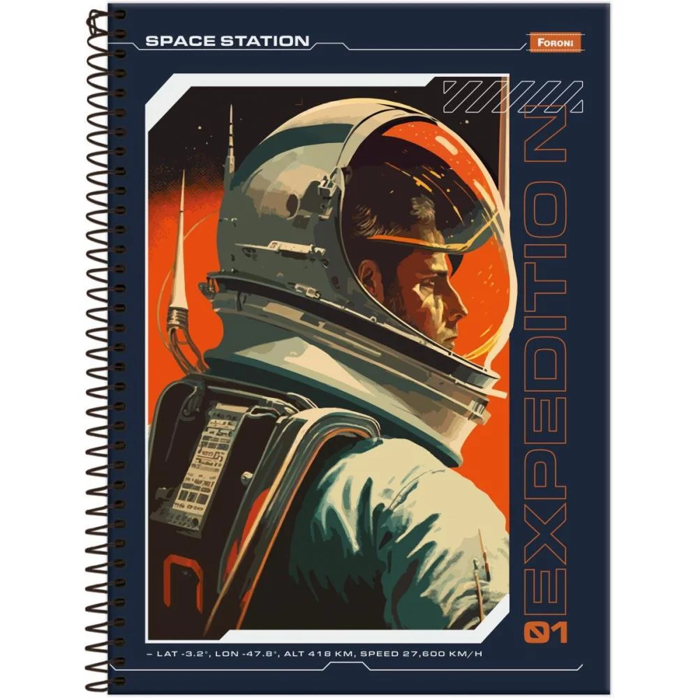 CADERNO 10X1 CAPA DURA SPACEFLY 160F FORONI (PCT.C/04) - imagem 9