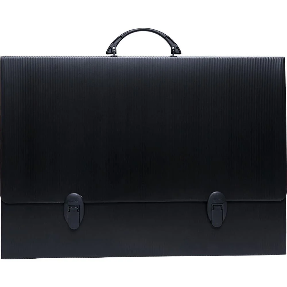 MALETA NOVAONDA COM ALCA A-2 PRETA C/FECHO 3,5CM POLIBRAS (UNIDADE) - imagem 3