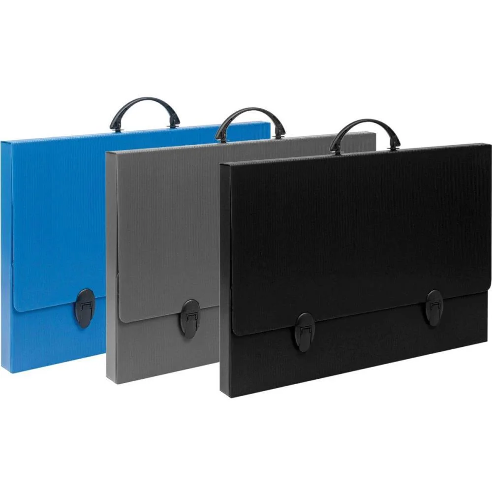 MALETA NOVAONDA COM ALCA A-3 PRETA C/FECHO 3,5CM POLIBRAS (UNIDADE) - imagem 5