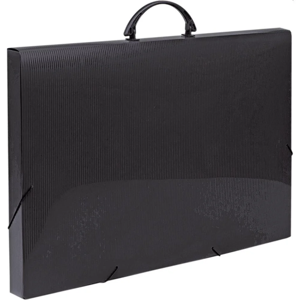 MALETA PLASTICA COM ALCA COLORS A3 PRETA 35X33X50,5CM POLIBRAS (UNIDADE) - imagem 2