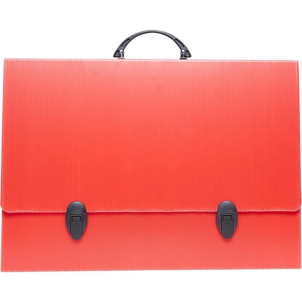 MALETA NOVAONDA COM ALCA A-3 VERMELHA C/FECHO 3,5CM POLIBRAS (UNIDADE) - imagem 2