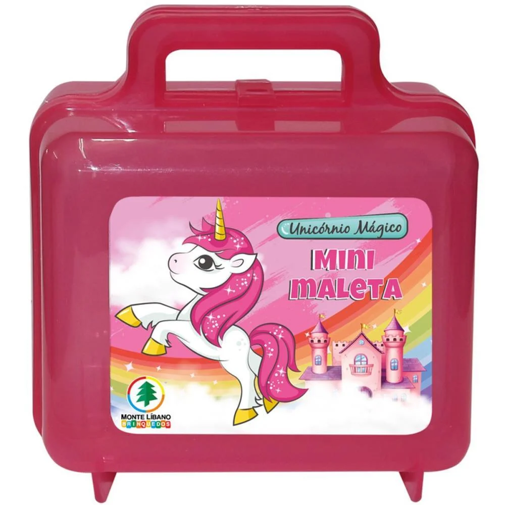 ORGANIZADOR MALETA UNICORNIO MINI C/ADESIV MONTE LIBANO (UNIDADE) - imagem 2