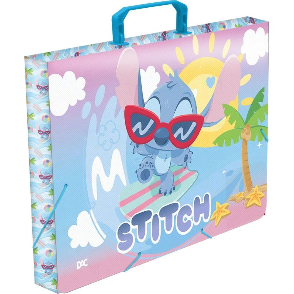 MALETA PLASTICA COM ALCA DECOR STITCH KIDS 40MM DAC (UNIDADE) - imagem 4