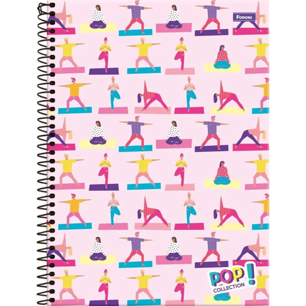 CADERNO 10X1 CAPA DURA POP COLLECTION 200 FOLHAS FORONI (PCT.C/04) - imagem 7