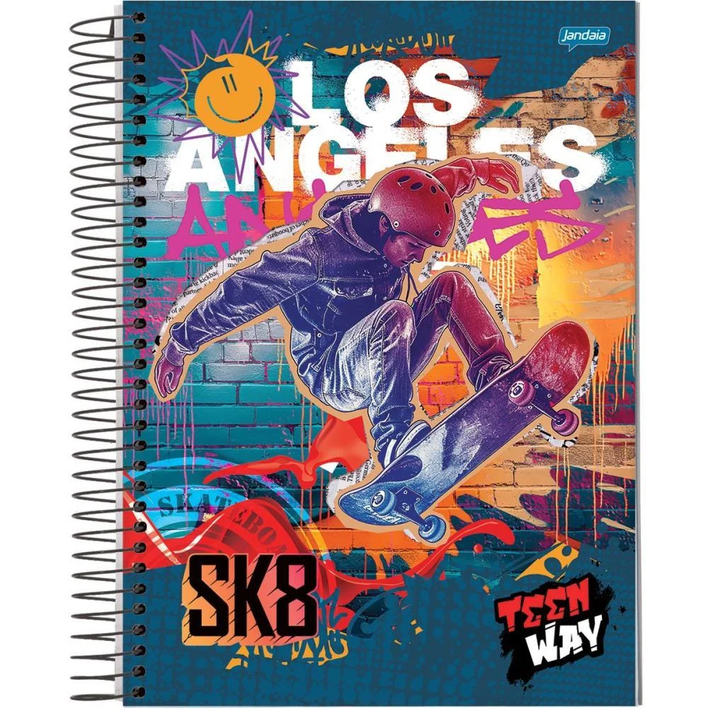 CADERNO 10X1 CAPA DURA TEEN WAY 200FLS. JANDAIA (PCT.C/04) - imagem 5