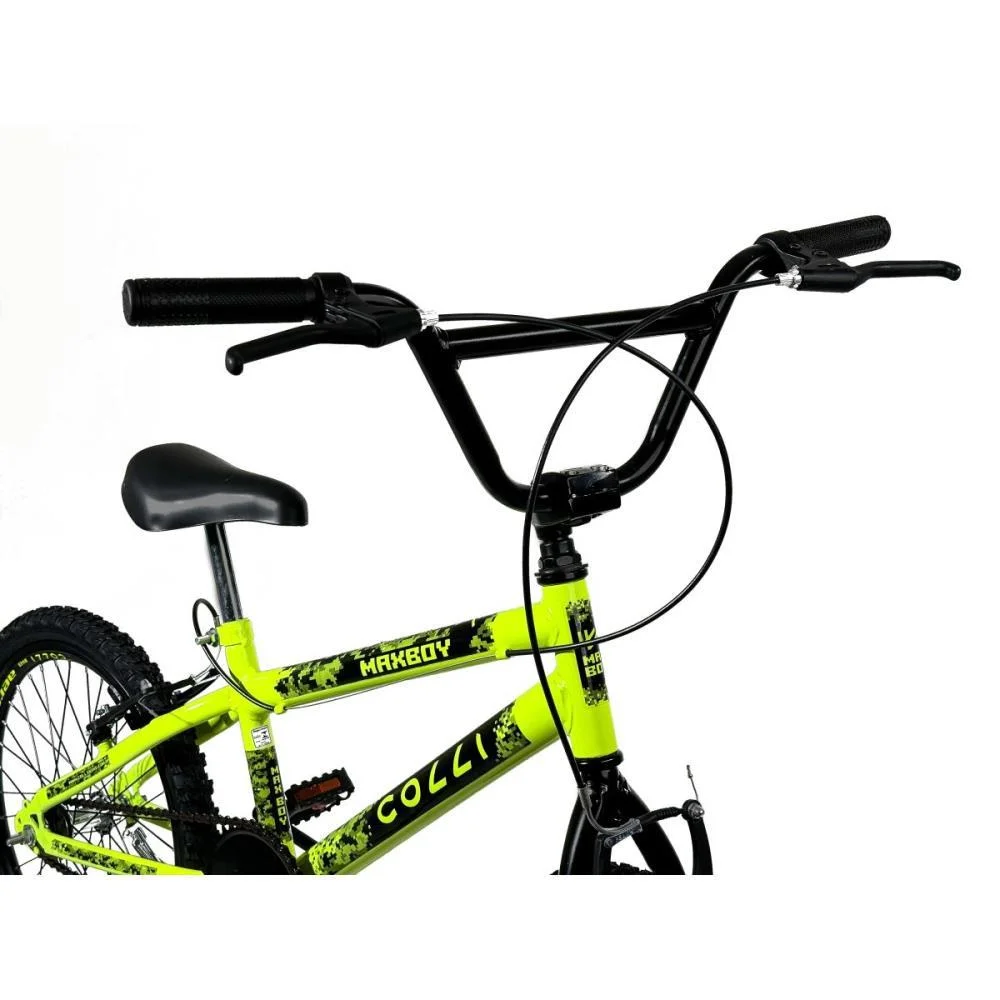 BICICLETA ARO 20 MAX BOY AMARELO NEON COLLI BIKE (UNIDADE) - imagem 5