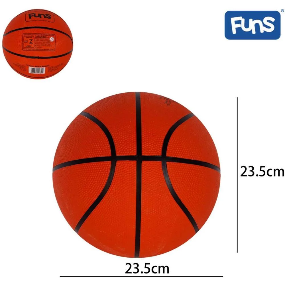 BOLA DE BASQUETE LARANJA KIDS WELLMIX (UNIDADE) - imagem 4