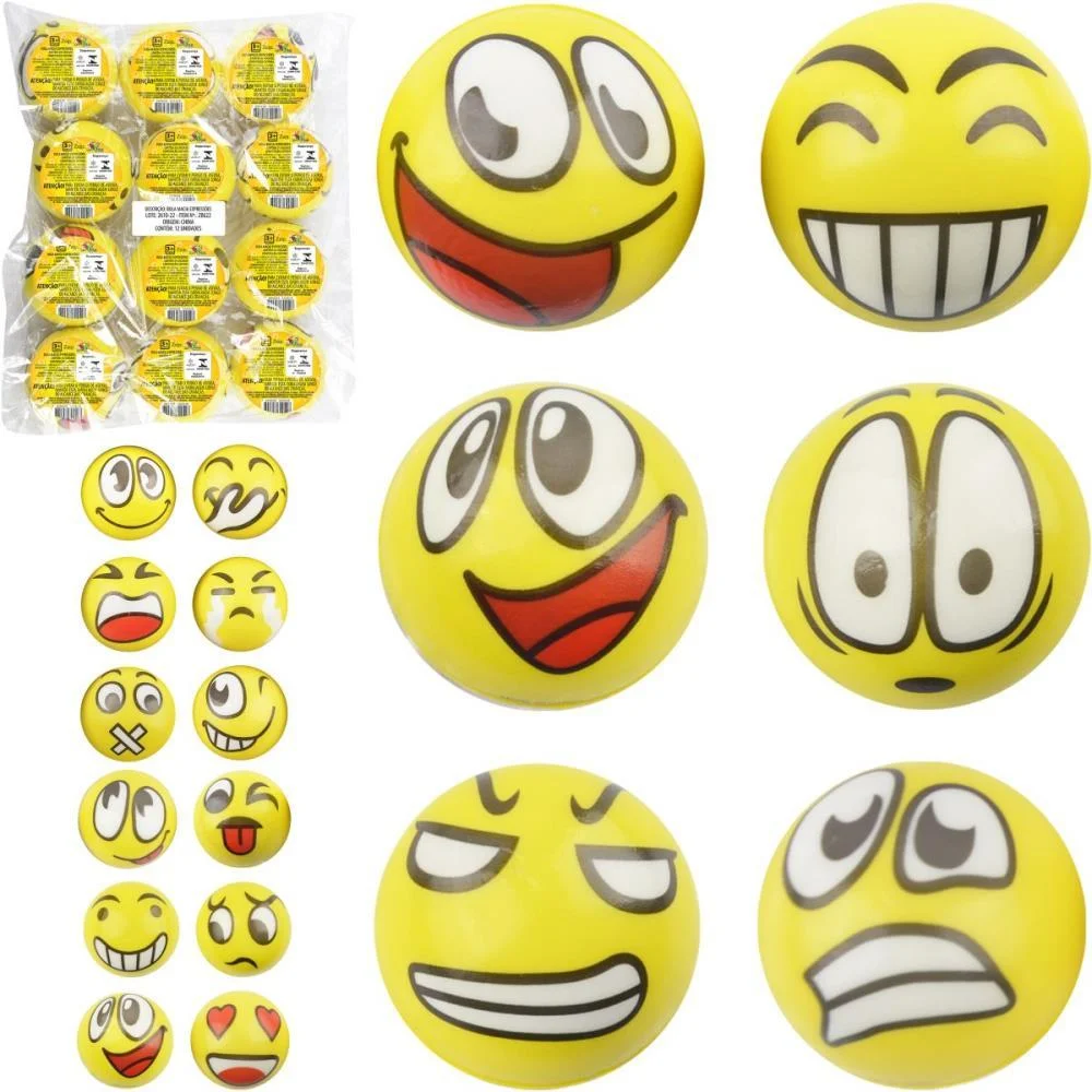 BOLA INFANTIL EXPRESSOES MACIA 6,3 CM ART BRINK (PCT.C/12) - imagem 7