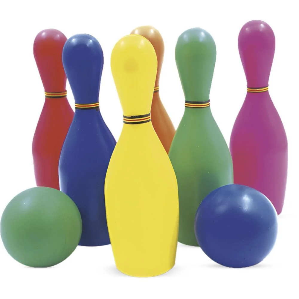 BOLICHE COLORIDO C/6 PINOS+2BOLAS PICA PAU (UNIDADE) - imagem 3