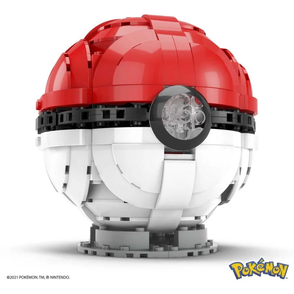 MEGA CONSTRUX POKEMON POKEBOLA JUMBO C/LUZ MATTEL (UNIDADE) - imagem 3