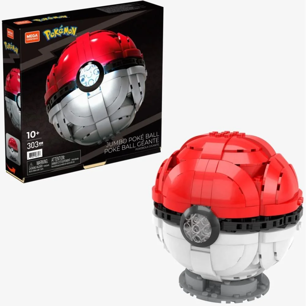 MEGA CONSTRUX POKEMON POKEBOLA JUMBO C/LUZ MATTEL (UNIDADE) - imagem 7