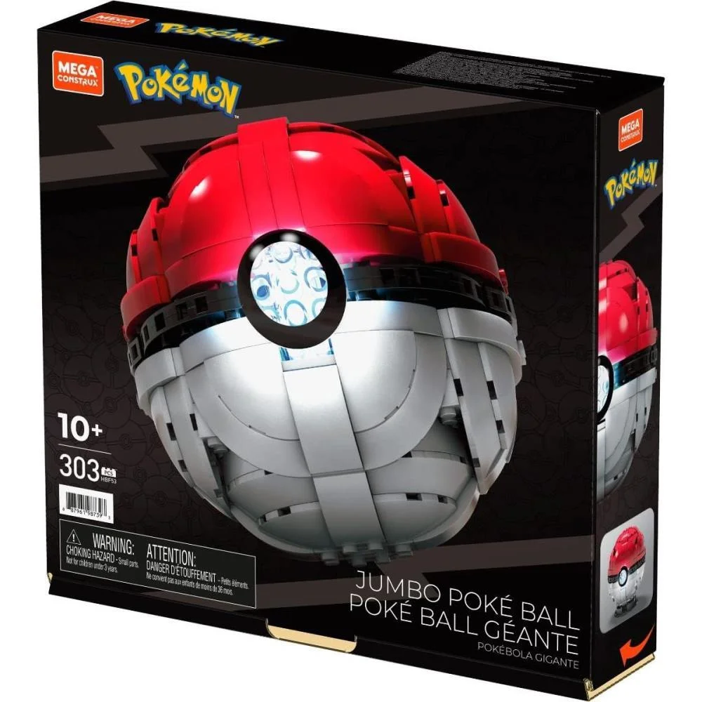 MEGA CONSTRUX POKEMON POKEBOLA JUMBO C/LUZ MATTEL (UNIDADE) - imagem 8
