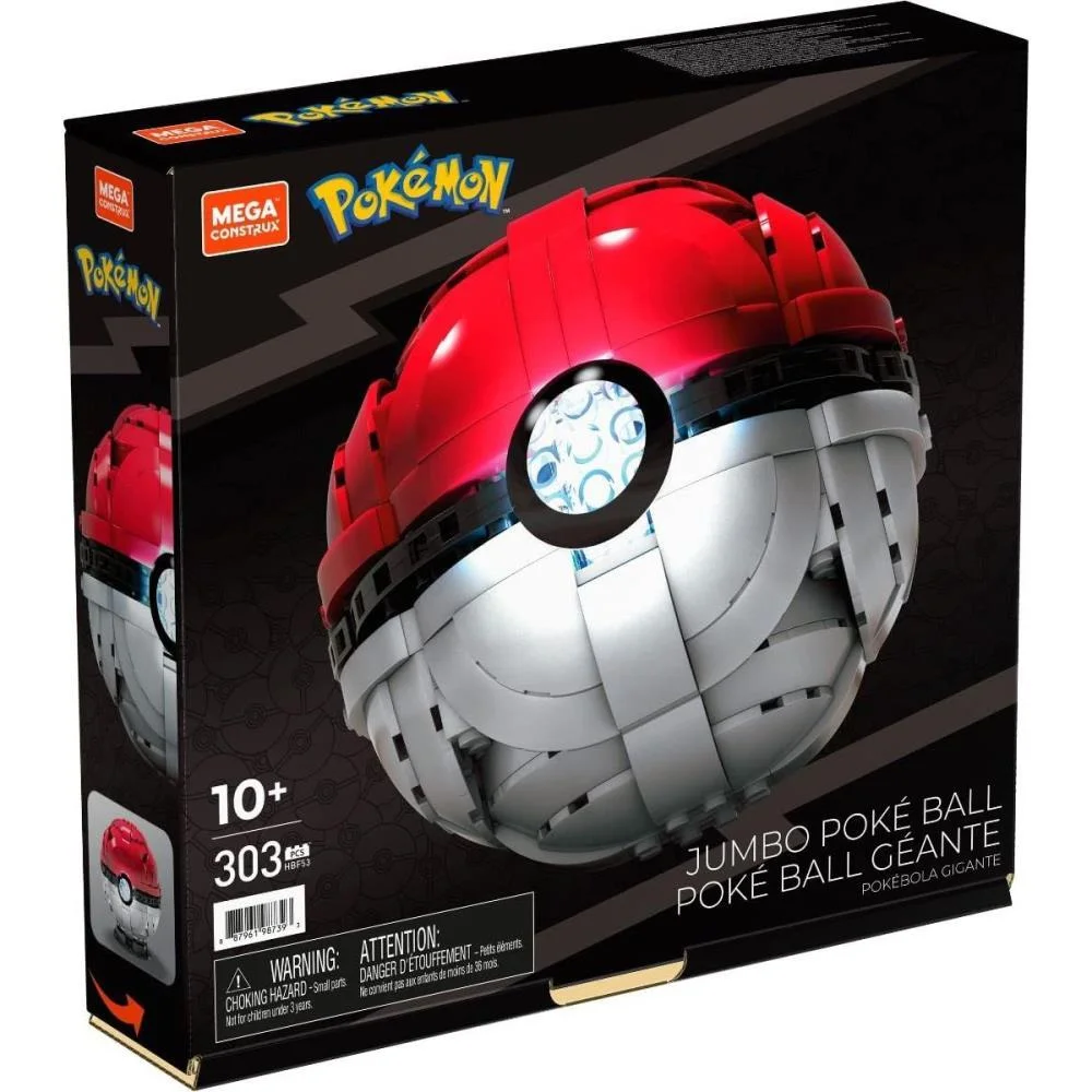 MEGA CONSTRUX POKEMON POKEBOLA JUMBO C/LUZ MATTEL (UNIDADE) - imagem 9