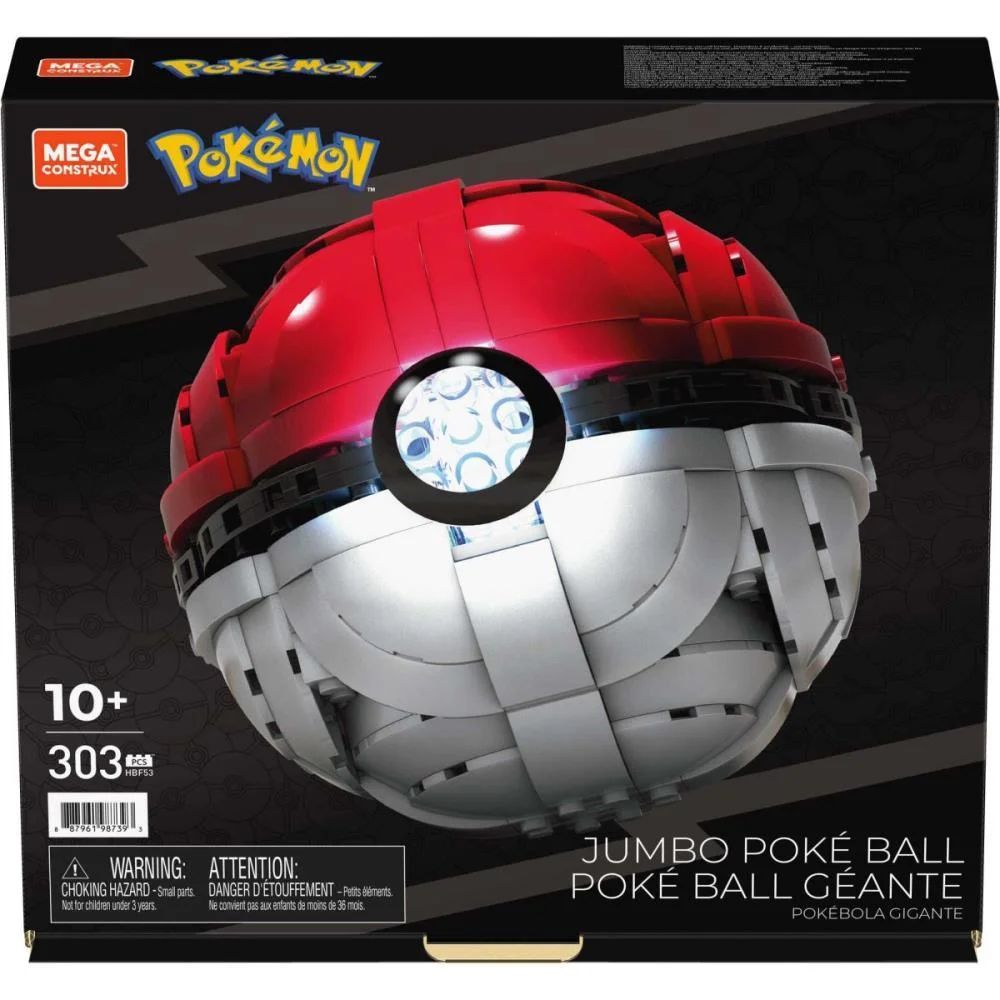 MEGA CONSTRUX POKEMON POKEBOLA JUMBO C/LUZ MATTEL (UNIDADE) - imagem 10