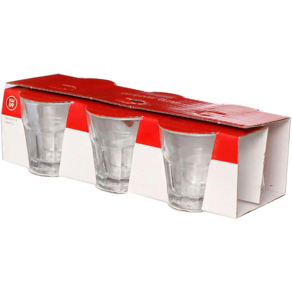 COPO DE VIDRO COPO DOSE CLEAR 40ML 6PCS WESTERN (JOGO) - imagem 5