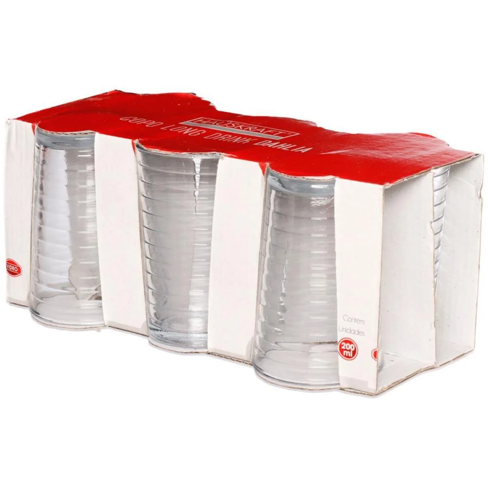 COPO DE VIDRO LONG DRINK DAHLIA 200ML 6PCS WESTERN (JOGO) - imagem 5