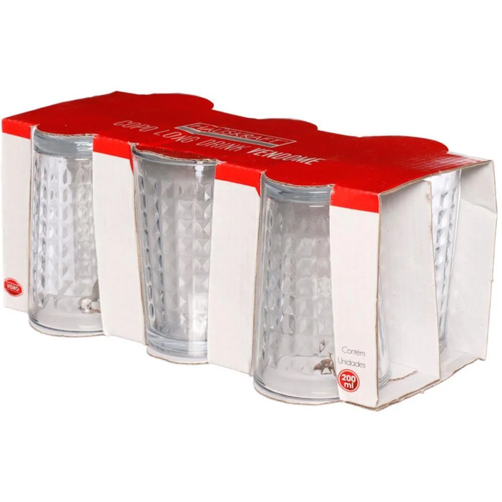 COPO DE VIDRO LONG DRINK VENDOME 200ML 6PCS WESTERN (JOGO) - imagem 5