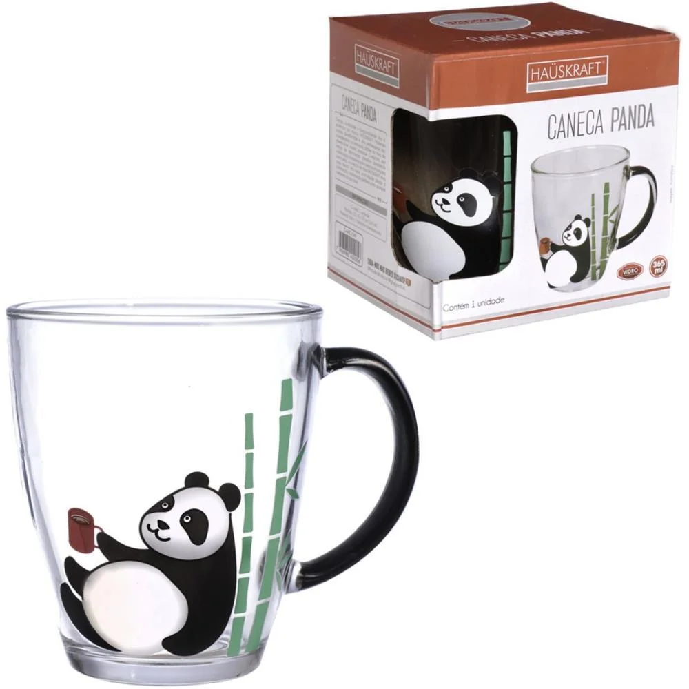 COPO DE VIDRO CANECA PANDA 365ML WESTERN (UNIDADE) - imagem 4
