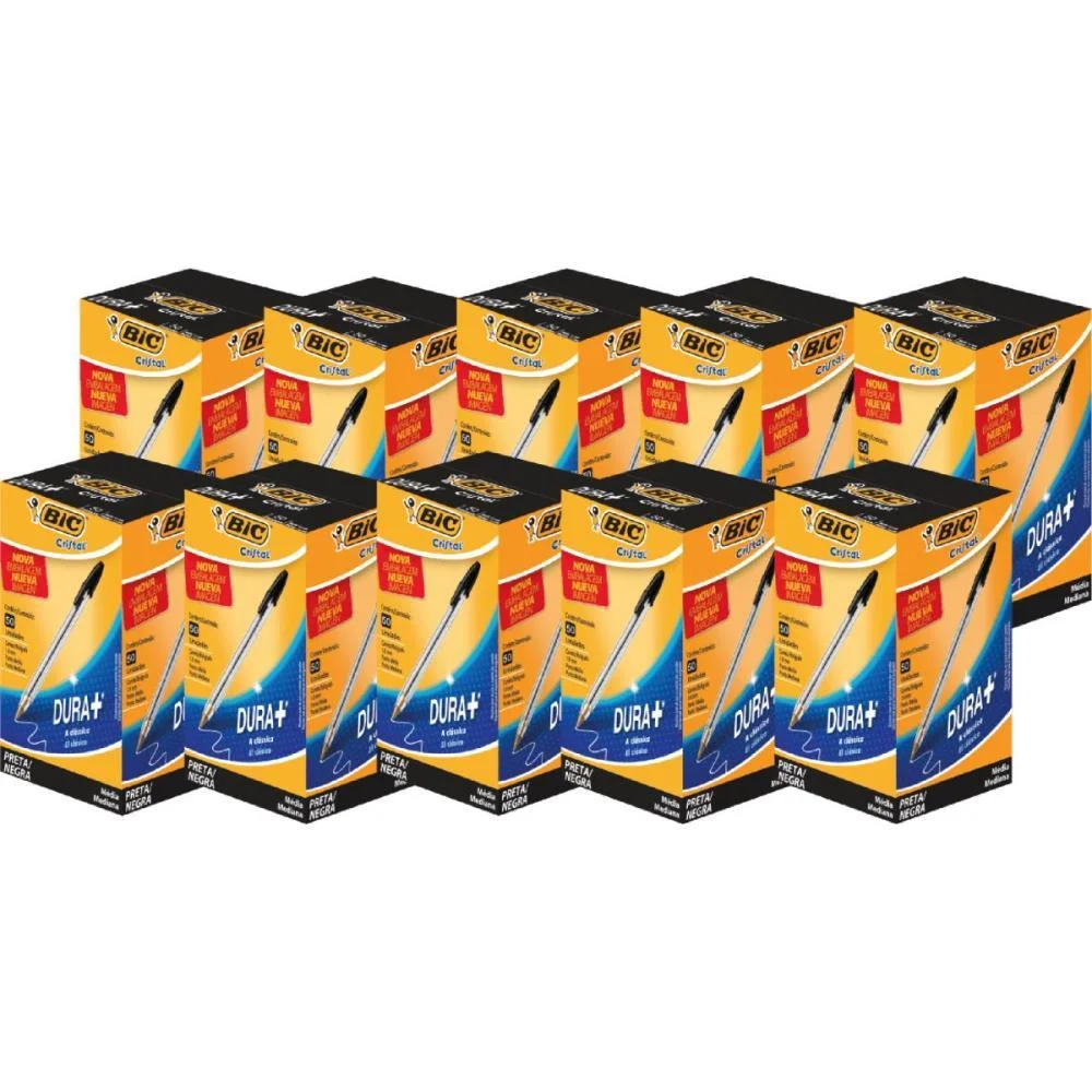 KIT PROMOCIONAL CRISTAL PRETA C/50 L10P9 BIC (KIT.C/10) - imagem 3