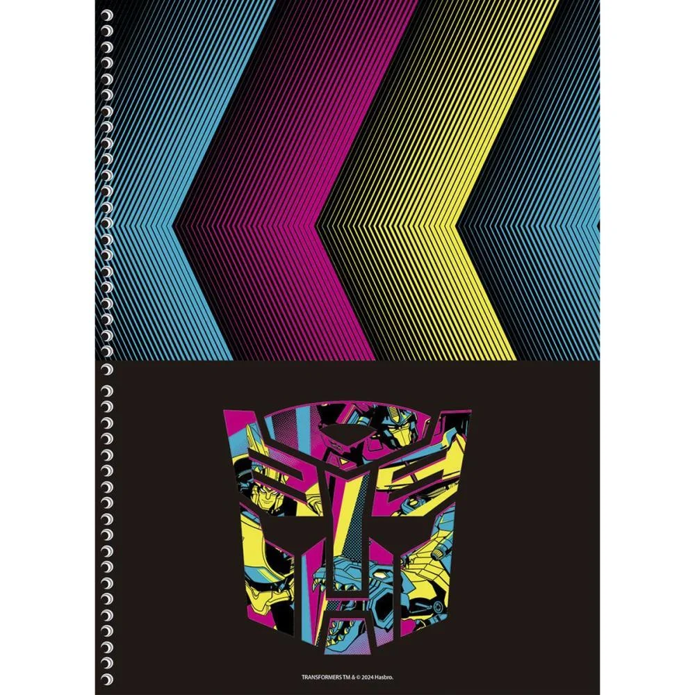CADERNO 10X1 CAPA DURA TRANSFORMERS 160F ANIMATIVA (PCT.C/04) - imagem 5