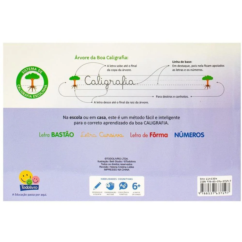 LIVRO CALIGRAFIA ESCOLINHA SISTEMA UV CURSIV 32 TODOLIVRO (UNIDADE) - imagem 6
