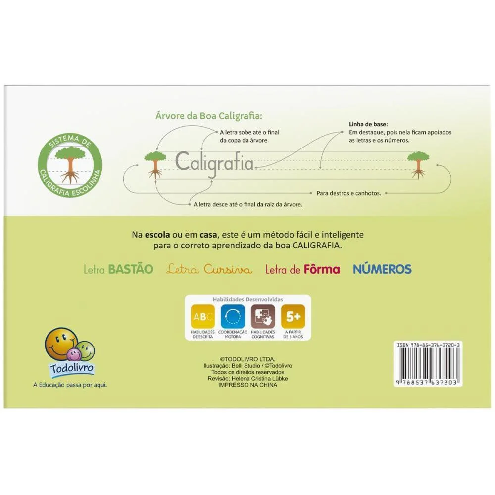 LIVRO CALIGRAFIA ESCOLINHA SISTEMA UV FORMA 32P TODOLIVRO (UNIDADE) - imagem 5