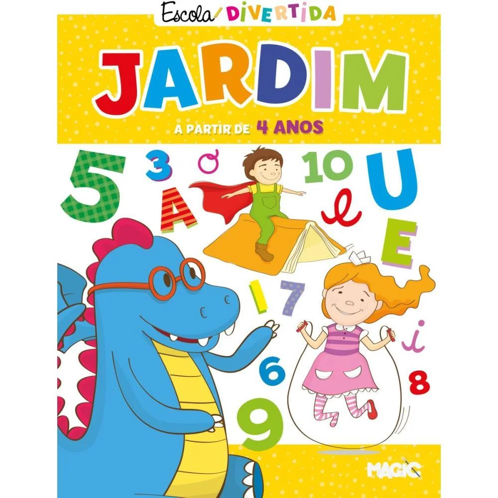 LIVRO CARTILHA JARDIM VOGAIS/NUM/FORMAS 48P MAGIC KIDS (UNIDADE) - imagem 2