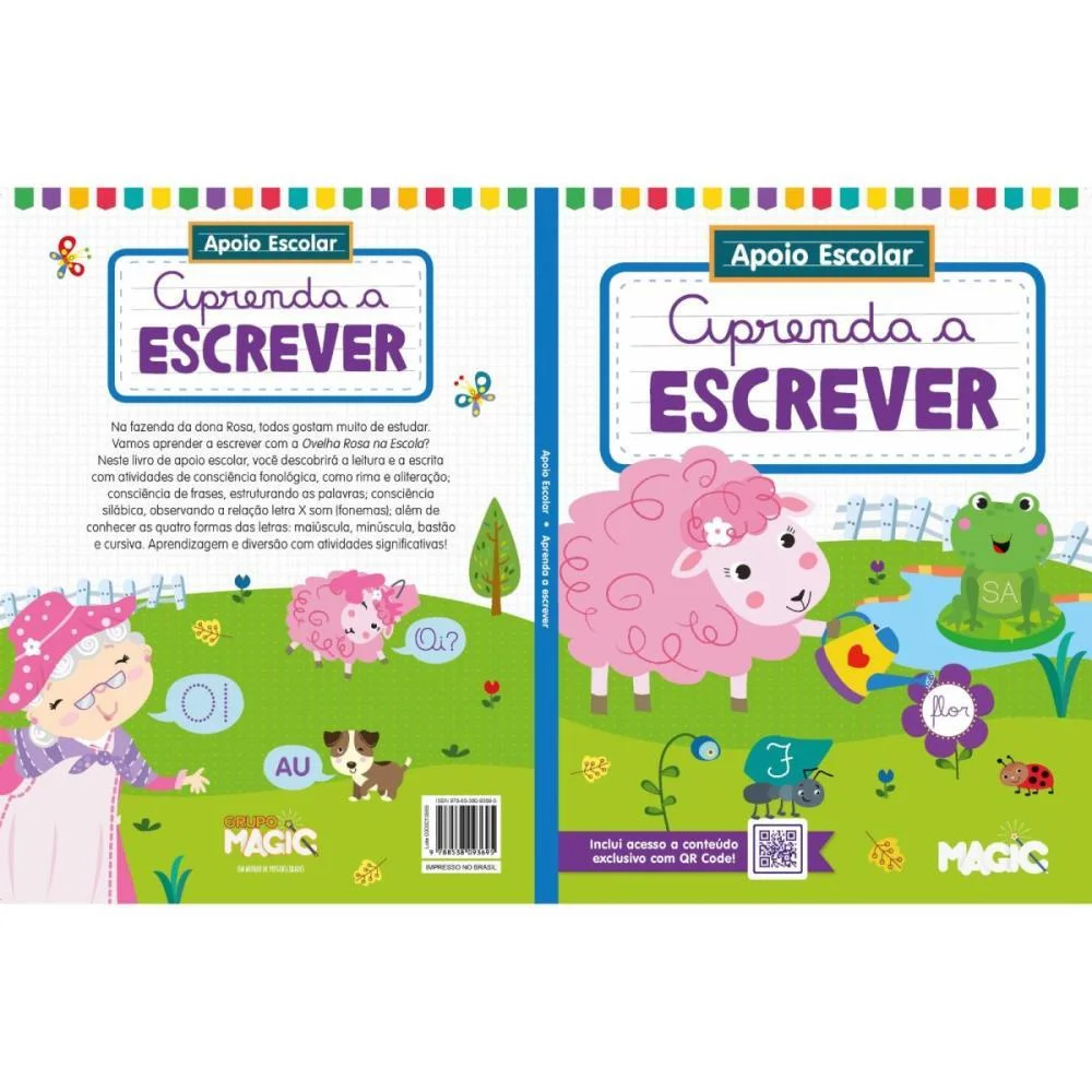 LIVRO CARTILHA APRENDA ESCREVER 96P 27X20CM MAGIC KIDS (UNIDADE) - imagem 3