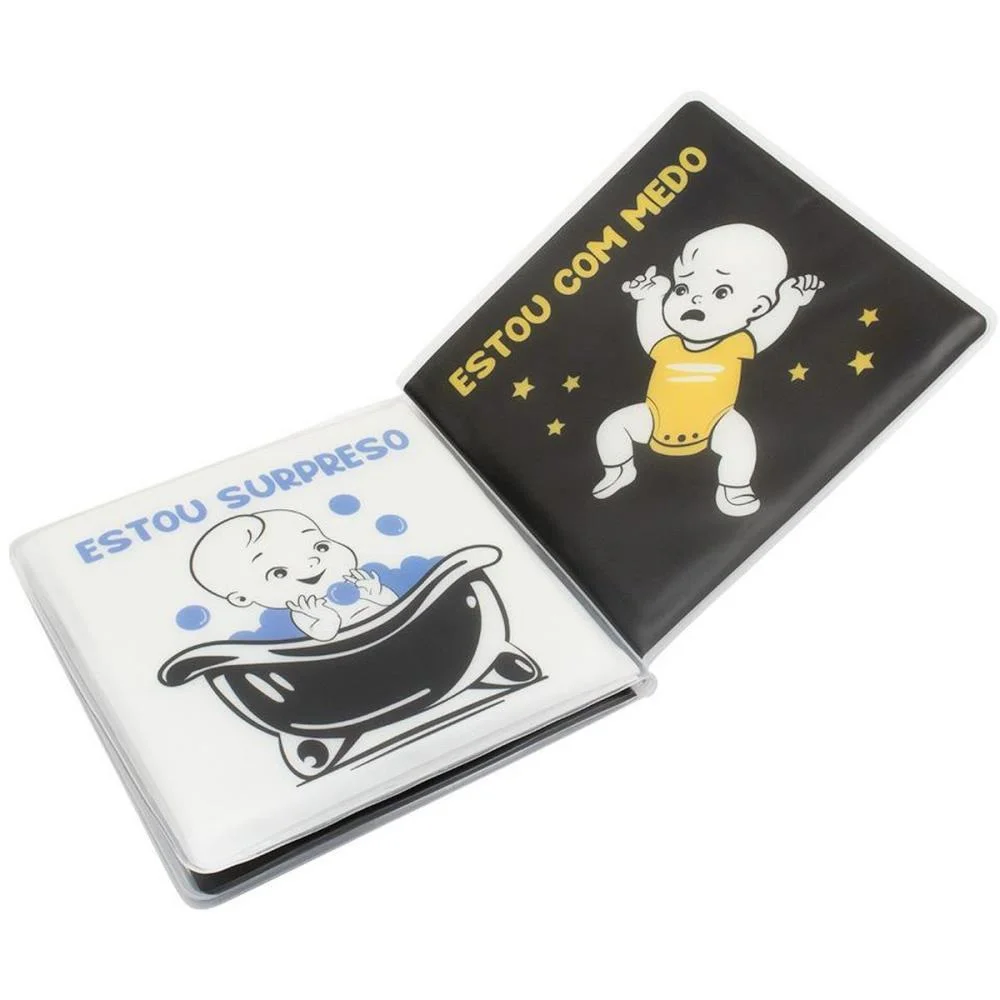 LIVRO PARA BANHO SENTIMENTOS CONTRASTE 15X15 6P TODOLIVRO (UNIDADE) - imagem 3