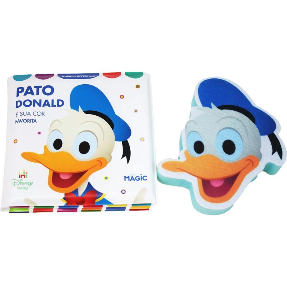 LIVRO PARA BANHO PATO DONALD C/ESPONJA 14X14CM MAGIC KIDS (UNIDADE) - imagem 3